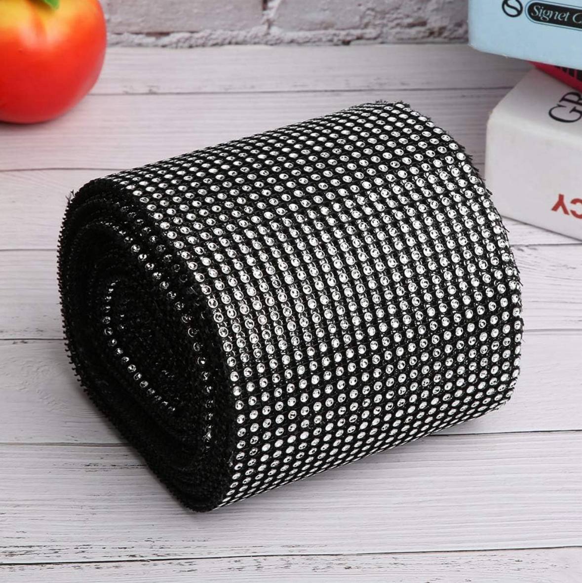 Piedras imitación negro con plata